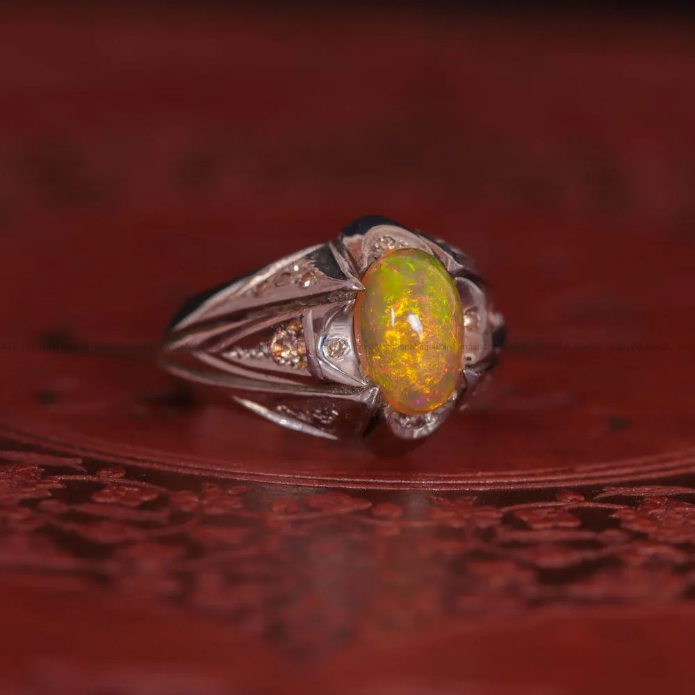 انگشتر اوپال مردانه کد 1173