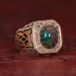 انگشتر اوپال مردانه کد 1175