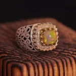 انگشتر اوپال مردانه کد 1179