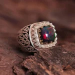 انگشتر اوپال مردانه کد 1188
