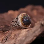 انگشتر اوپال مردانه کد 1201