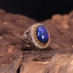 انگشتر اوپال مردانه کد 1203