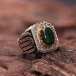 انگشتر اوپال مردانه کد 1215