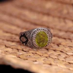 انگشتر زبرجد مردانه کد 1230