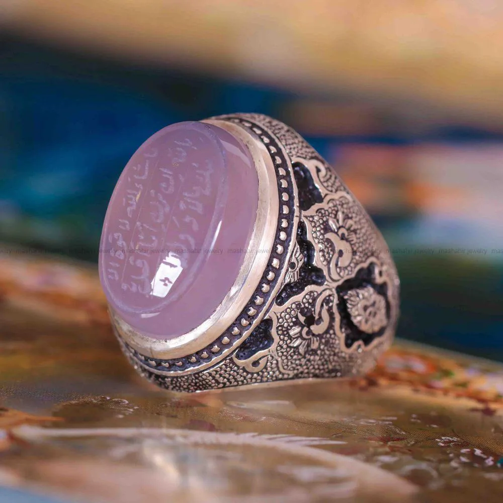 انگشتر عقیق سوسنی مردانه کد 1233