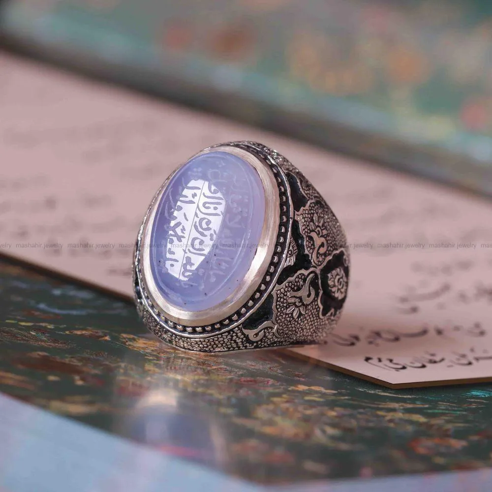 انگشتر عقیق سوسنی مردانه کد 1241