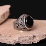 انگشتر عقیق مردانه کد 1275