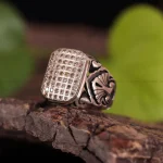 انگشتر صفحه برلیان مردانه کد 798