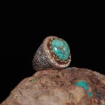 انگشتر فيروزه شجری مردانه کد 909