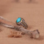 انگشتر فيروزه عجمی مردانه کد 959