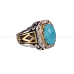 انگشتر فیروزه شجری مردانه کد 401