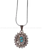 گردنبند فیروزه زنانه کد 402