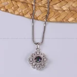 گردنبند فیروزه زنانه کد 406