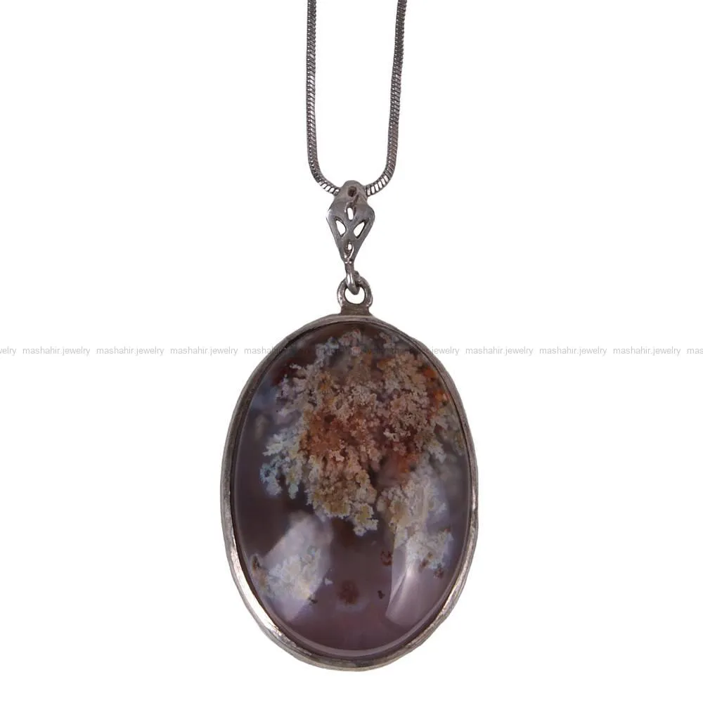 گردنبندعقیق شجر زنانه کد 407