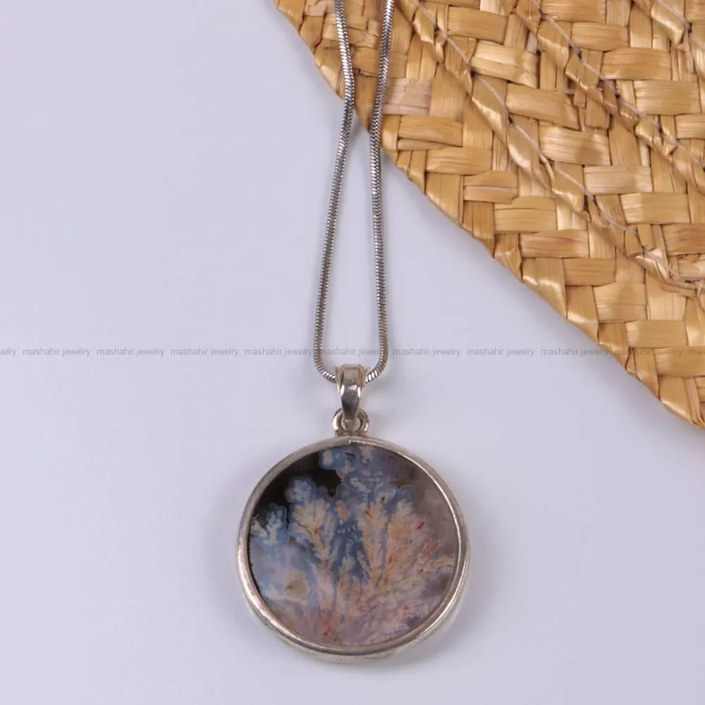 گردنبندعقیق شجر زنانه کد 408