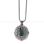 گردنبند زمرد زنانه کد 411
