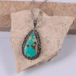 گردنبند فیروزه زنانه کد 415