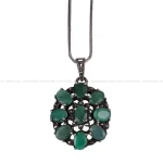 گردنبند زمرد زنانه کد 416