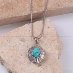 گردنبند فیروزه زنانه کد 420