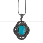 گردنبند فیروزه زنانه کد 422