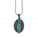 گردنبند فیروزه شجری زنانه کد 427