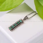 گردنبند زمرد زنانه کد 428