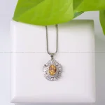 گردنبند سیترین زنانه کد 430