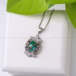 گردنبند فیروزه زنانه کد 431