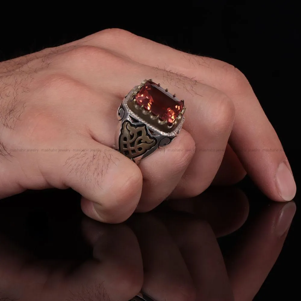 انگشتر الکساندریت مردانه کد 765
