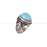 انگشتر فيروزه عجمی مردانه کد 485