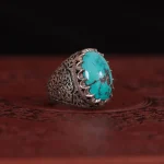 انگشتر فيروزه شجری مردانه کد 931