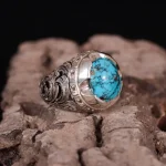 انگشتر فیروزه شجری مردانه کد 541