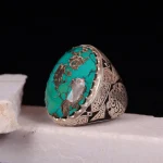 انگشتر فیروزه شجری مردانه کد 566