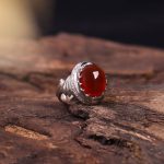 انگشتر عقیق مردانه کد 763