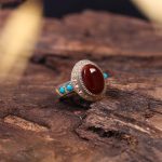 انگشتر عقیق مردانه کد 779