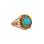 انگشتر فیروزه شجری مردانه کد 4506