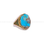 انگشتر فیروزه شجری مردانه کد 4519