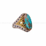 انگشتر فیروزه شجری مردانه کد 4569