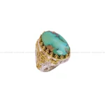 انگشتر فیروزه شجری مردانه کد 4464