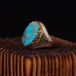 انگشتر فیروزه شجری مردانه کد 4459