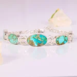 دستبند فیروزه زنانه کد 4363