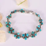 دستبند فیروزه زنانه کد 4365