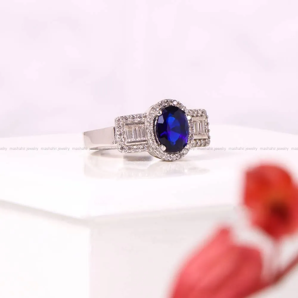 انگشتر طرح یاقوت زنانه کد 4373