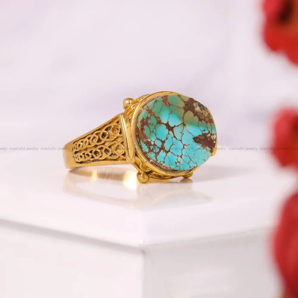 انگشتر فیروزه شجری زنانه کد 4376