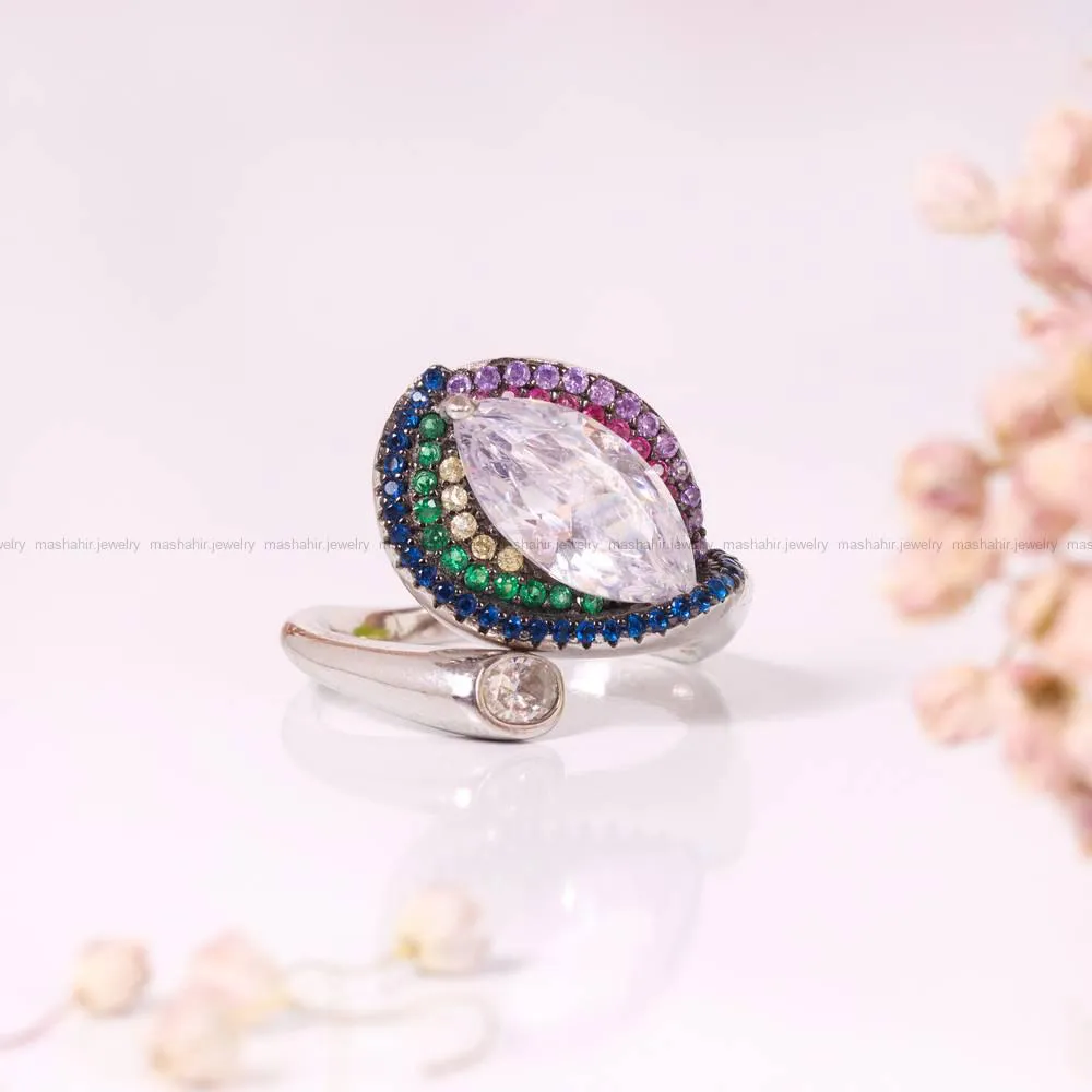 انگشتر طرح الماس زنانه کد 4404