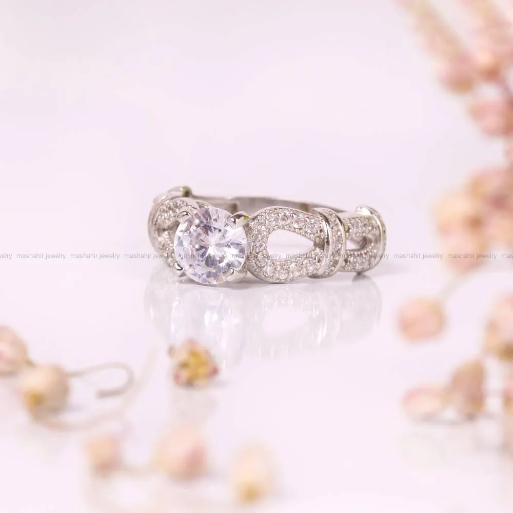 انگشتر طرح الماس زنانه کد 4406