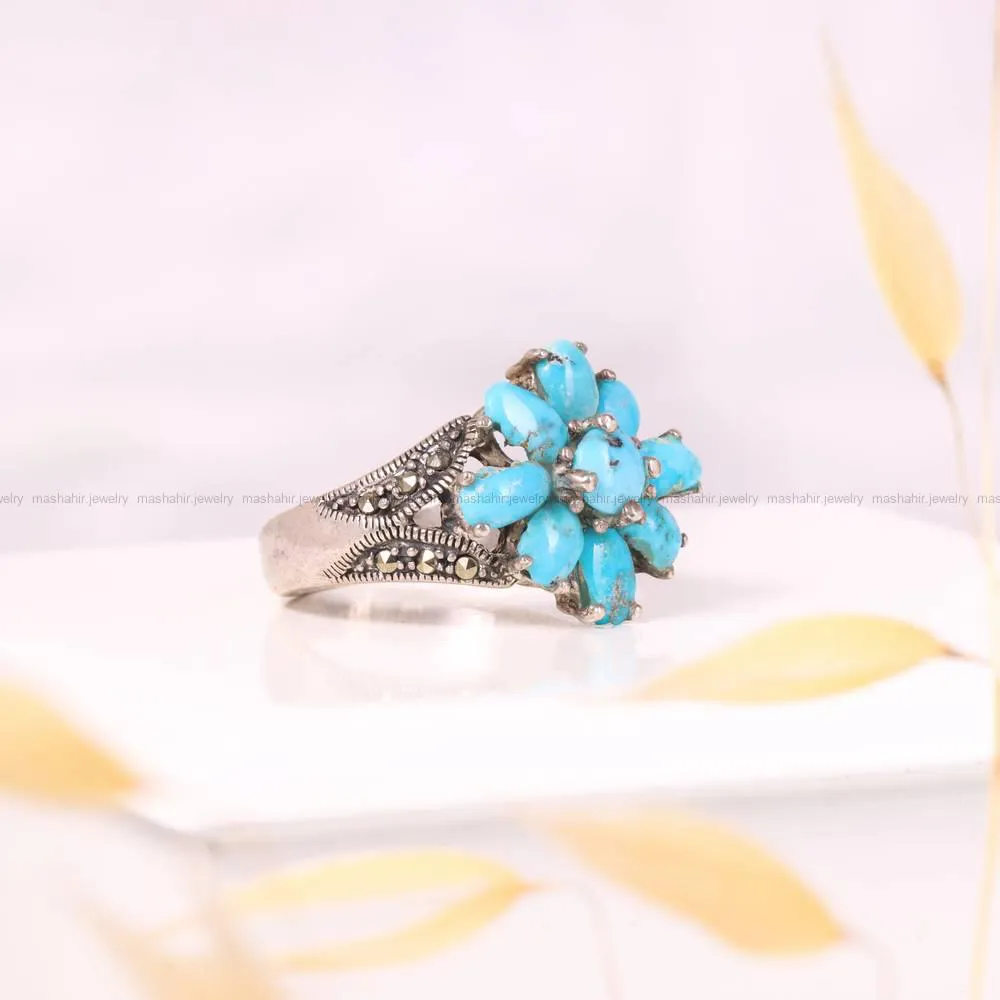 انگشتر فیروزه شجری زنانه کد 4411