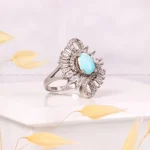 انگشتر فیروزه شجری زنانه کد 4412