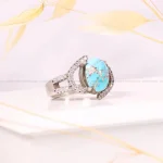 انگشتر فیروزه شجری زنانه کد 4413