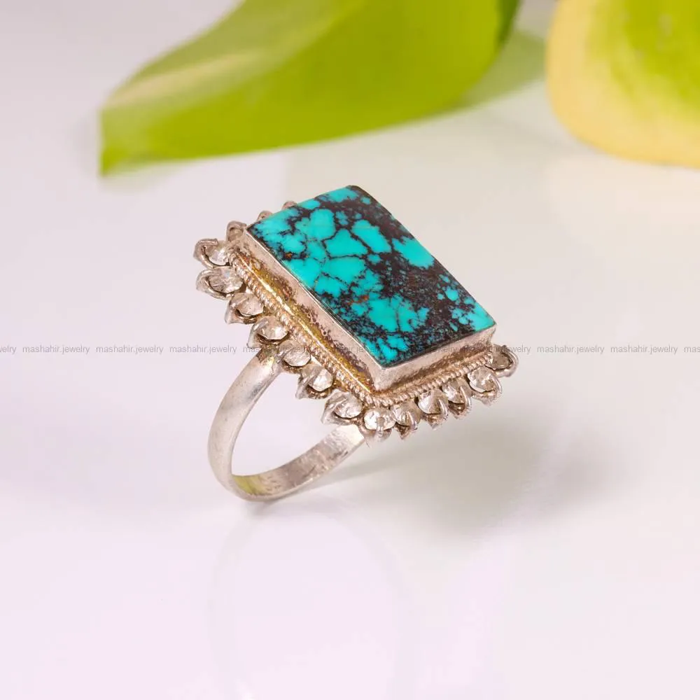 انگشتر فیروزه شجری زنانه کد 4416